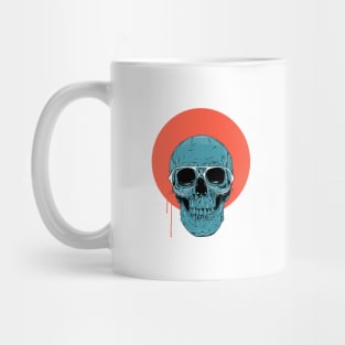 Blue skull Mug